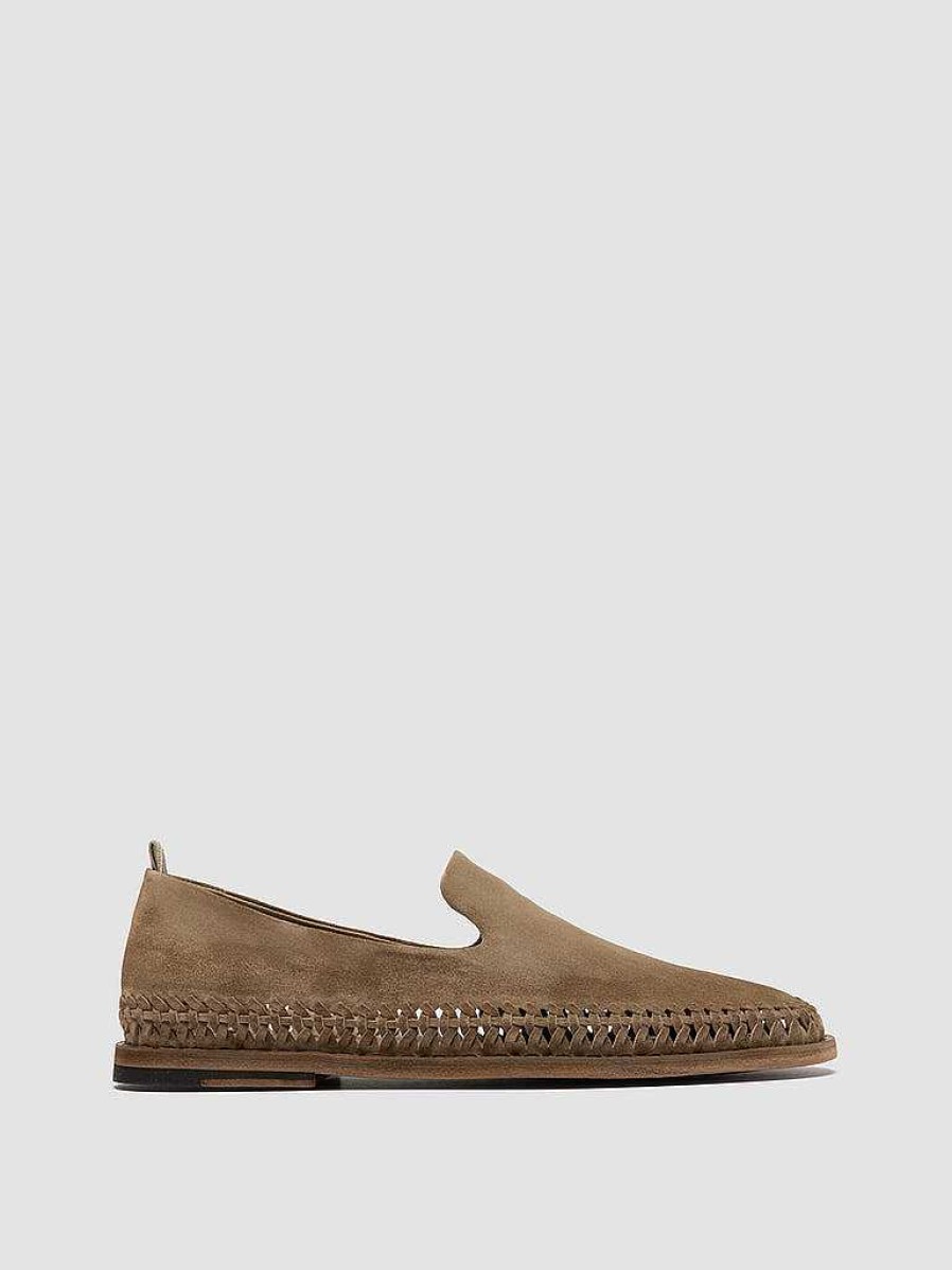 Uomo OFFICINE CREATIVE Mocassini | Miles 002 - Brown Suede Loafers