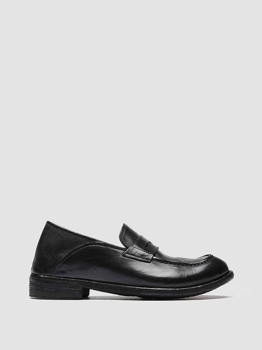 Donna OFFICINE CREATIVE Mocassini | Lexikon 140 - Mocassini Penny Loafer In Pelle Nera