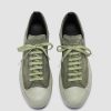 Uomo OFFICINE CREATIVE Sneakers | Mes 009 - Sneakers Basse In Pelle E Suede Verde