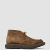 Uomo OFFICINE CREATIVE Stivaletti | Bullet 001 - Stivali Chukka In Pelle Scamosciata Marrone