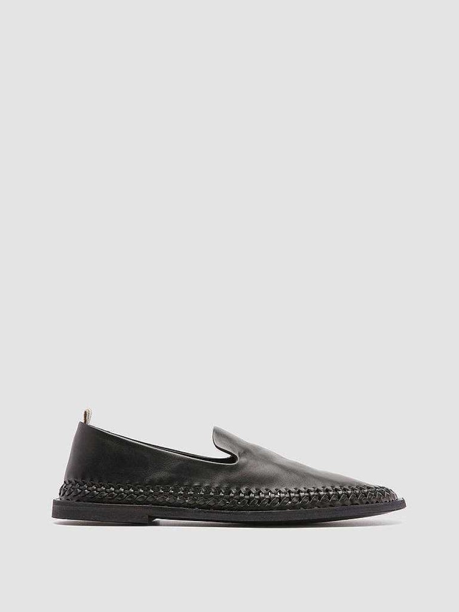 Uomo OFFICINE CREATIVE Mocassini | Miles 002 - Mocassini In Nappa Nera