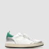 Uomo OFFICINE CREATIVE Sneakers | Magic 001 - Sneakers In Pelle E Camoscio Bianco