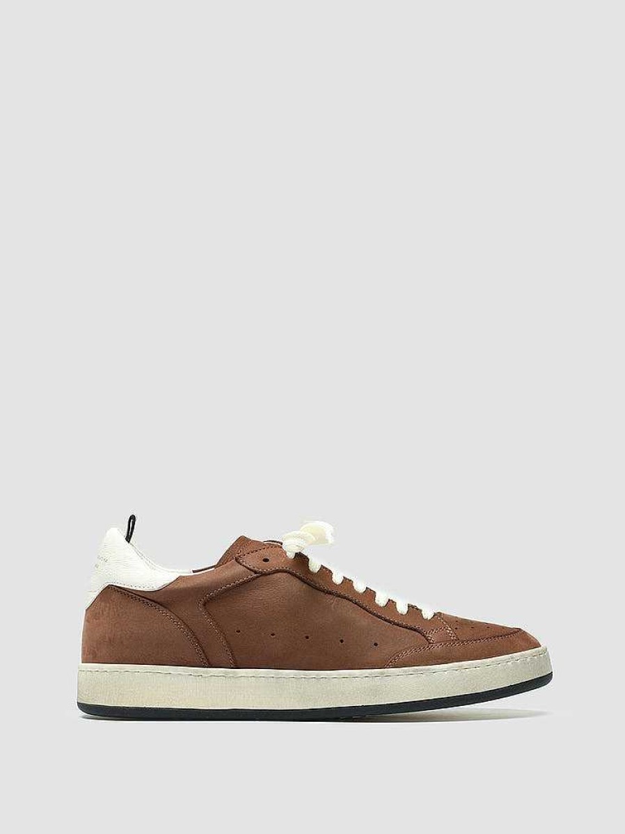 Uomo OFFICINE CREATIVE Sneakers | Magic 002 - Sneakers In Pelle E Camoscio Marrone