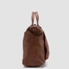 Uomo OFFICINE CREATIVE Borse | Helmet 044 - Borsa Weekender In Pelle Marrone