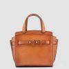 Donna OFFICINE CREATIVE Borse | Saddle 009 - Borsa A Mano In Pelle Marrone