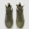 Uomo OFFICINE CREATIVE Sneakers | Magic 006 - Sneakers High Top In Pelle E Camoscio Verde