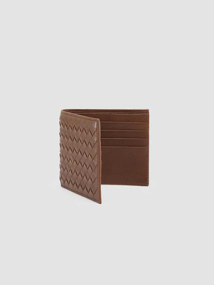 Uomo OFFICINE CREATIVE Portafogli | Boudin 123 - Portafoglio Bifold In Pelle Marrone