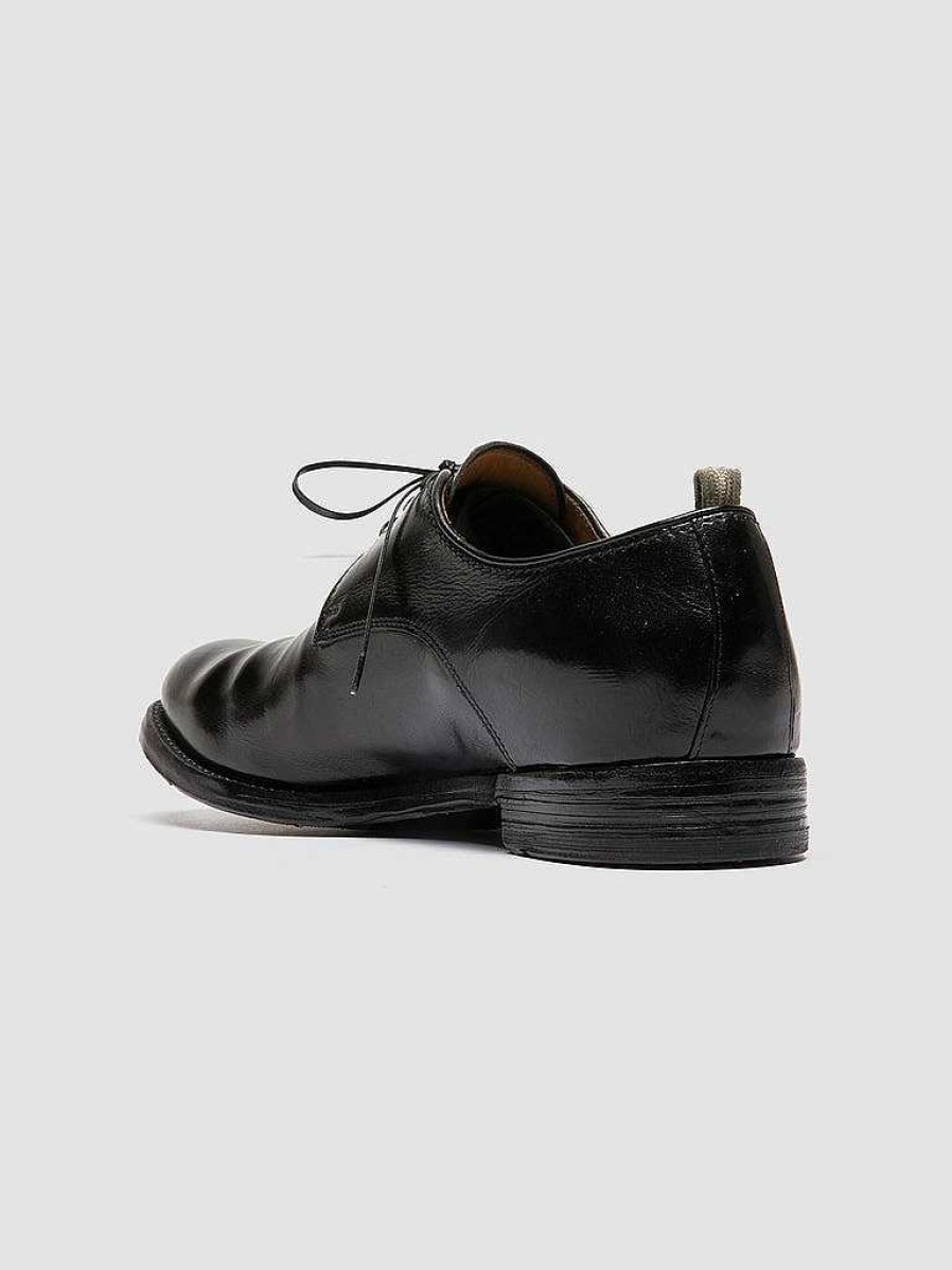 Uomo OFFICINE CREATIVE Scarpe Basse | Anatomia 086 - Scarpe Derby In Pelle Nera