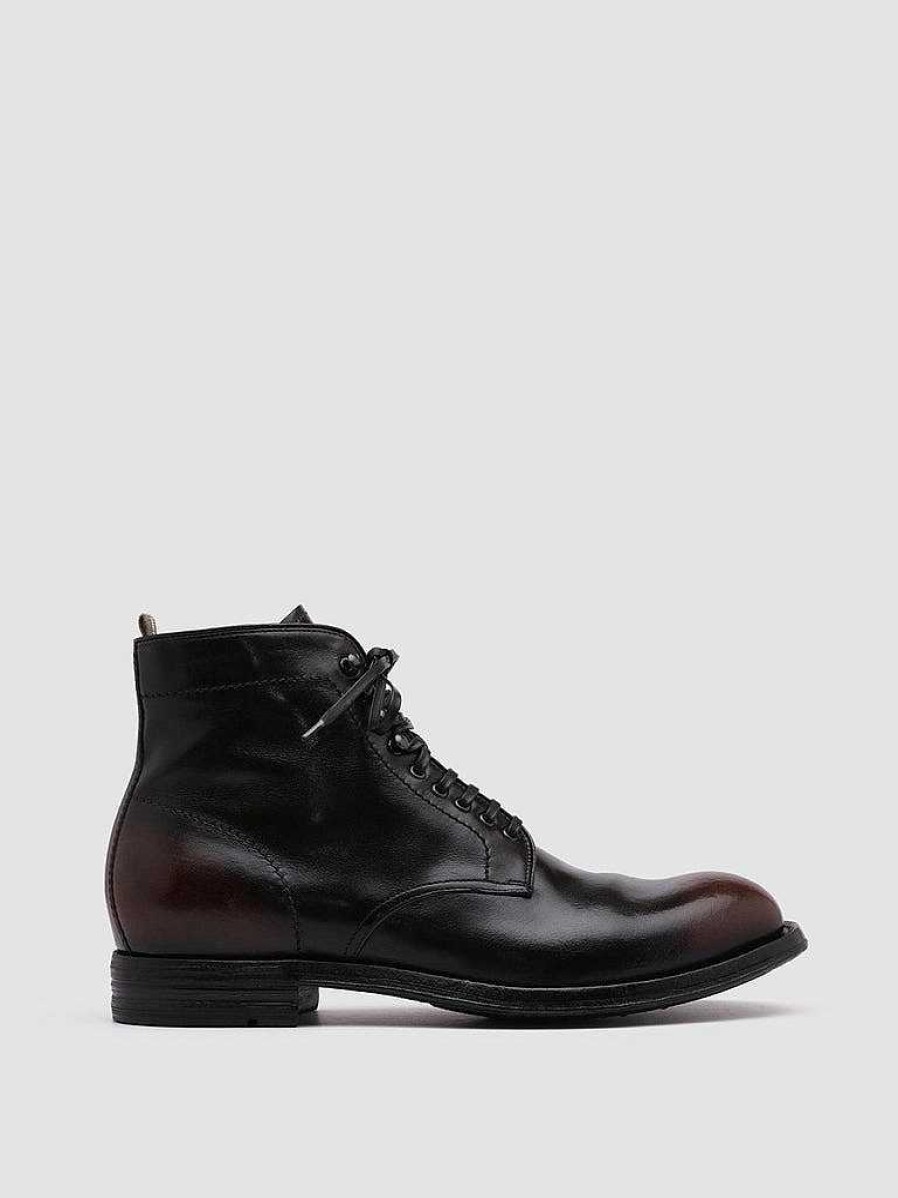 Uomo OFFICINE CREATIVE Stivaletti | Balance 003 - Stivaletti In Pelle Marrone