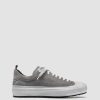 Uomo OFFICINE CREATIVE Sneakers | Mes 009 - Sneakers Basse In Pelle E Suede Grigia