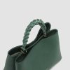 Donna OFFICINE CREATIVE Borse | Nolita Woven 220 - Borsa A Mano In Pelle Nappa Verde