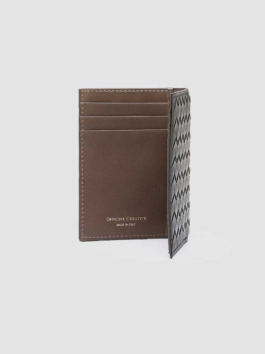 Uomo OFFICINE CREATIVE Portafogli | Boudin 124 - Portafoglio Bifold In Pelle Tortora