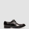 Uomo OFFICINE CREATIVE Scarpe Basse | Anatomia 87 - Scarpe Derby In Pelle Nera