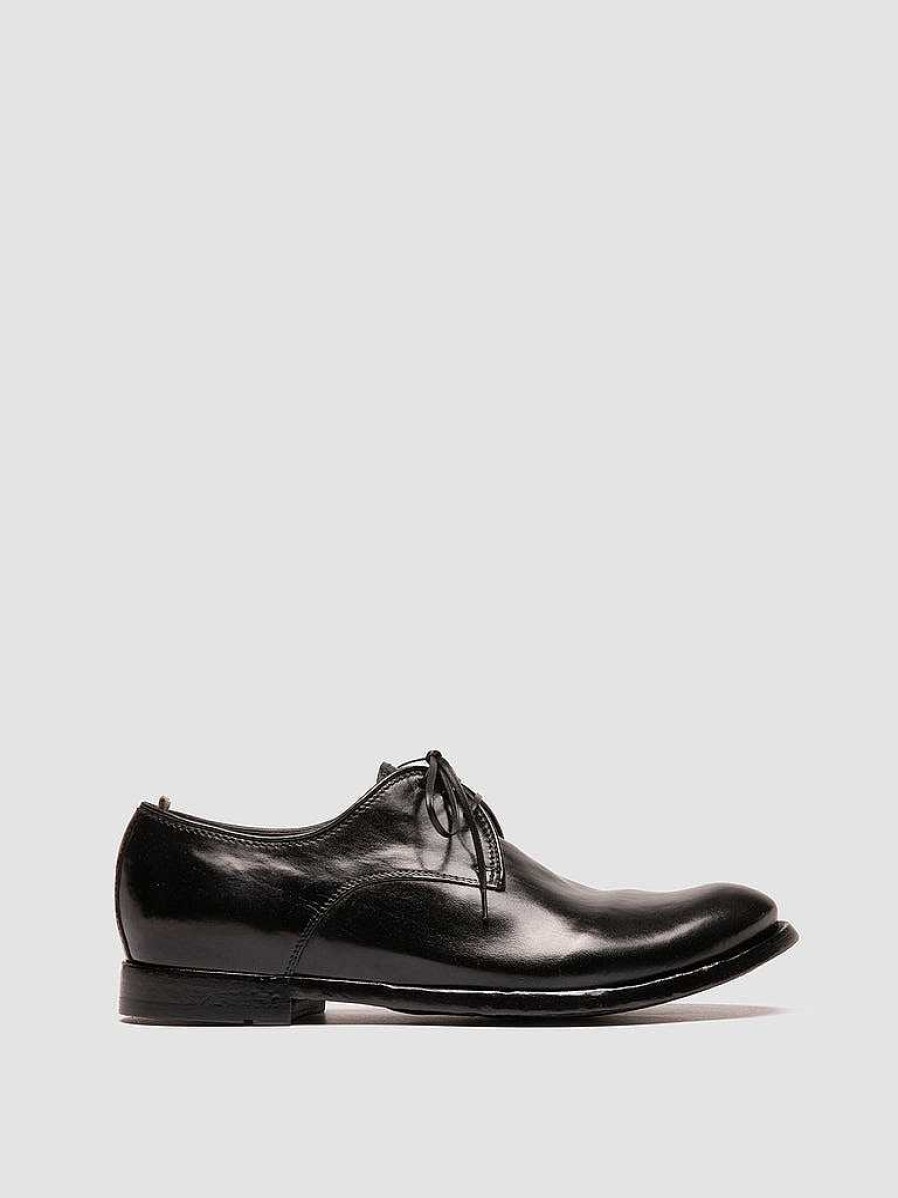 Uomo OFFICINE CREATIVE Scarpe Basse | Anatomia 87 - Scarpe Derby In Pelle Nera