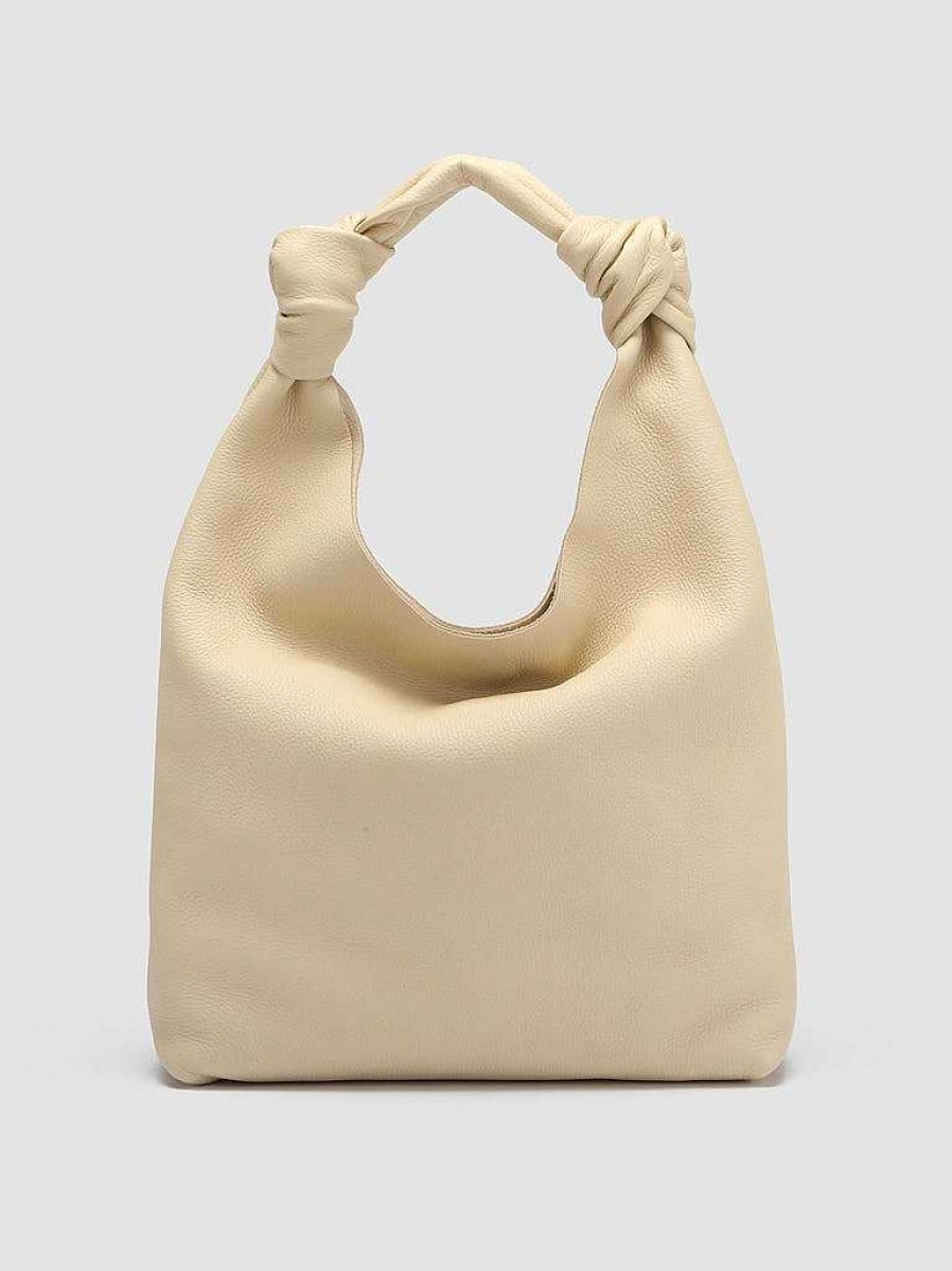 Donna OFFICINE CREATIVE Borse | Bolina 15 - Borsa Hobo In Pelle Avorio