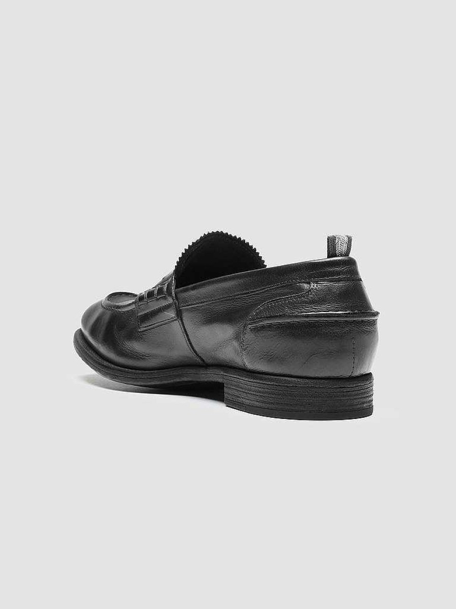 Uomo OFFICINE CREATIVE Mocassini | Chronicle 144 - Mocassini Penny Loafer In Pelle Nera