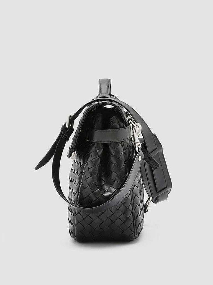 Uomo OFFICINE CREATIVE Borse | Armor 02 - Borsa Portadocumenti In Pelle Nera