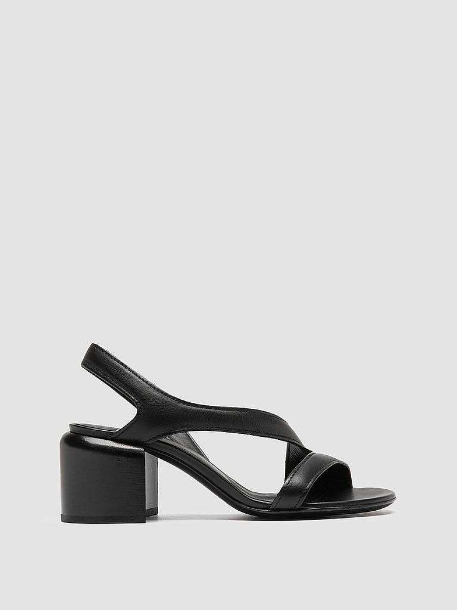 Donna OFFICINE CREATIVE Sandali | Ethel 023 - Sandali In Pelle Nera