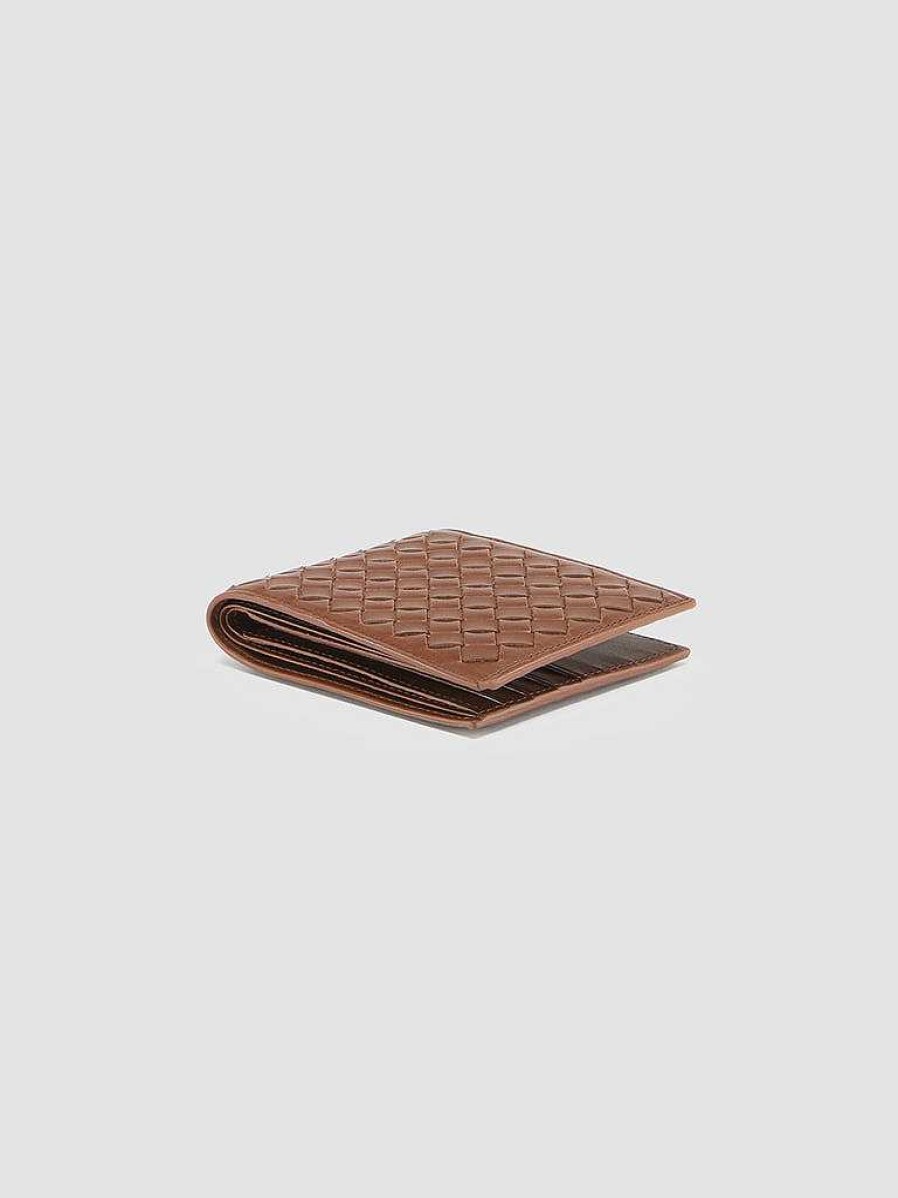 Uomo OFFICINE CREATIVE Portafogli | Boudin 123 - Portafoglio Bifold In Pelle Marrone