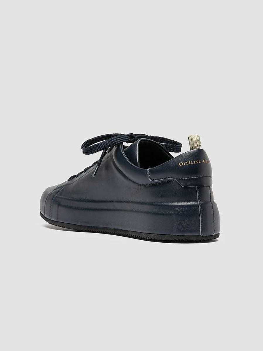 Uomo OFFICINE CREATIVE Sneakers | Easy 001 - Sneakers Basse In Pelle Blu