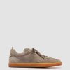 Uomo OFFICINE CREATIVE Sneakers | Karma 015 - Sneakers Basse In Pelle Scamosciata Tortora