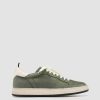 Uomo OFFICINE CREATIVE Sneakers | Magic 002 - Sneakers In Pelle E Camoscio Verde