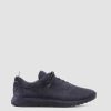 Uomo OFFICINE CREATIVE Sneakers | Race 017 - Sneakers In Pelle Scamosciata Blu