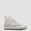 Uomo OFFICINE CREATIVE Sneakers | Mes 011 - Sneakers Alte In Pelle Scamosciata Grigia