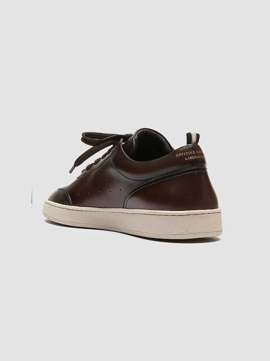 Uomo OFFICINE CREATIVE Sneakers | Kris Lux 001 - Sneakers In Pelle Marrone