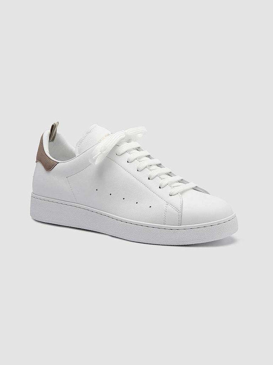 Uomo OFFICINE CREATIVE Sneakers | Mower 002 - Sneakers In Pelle Bianca