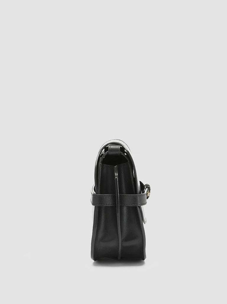 Donna OFFICINE CREATIVE Borse | Saddle 011 - Borsa A Tracolla In Pelle Nera